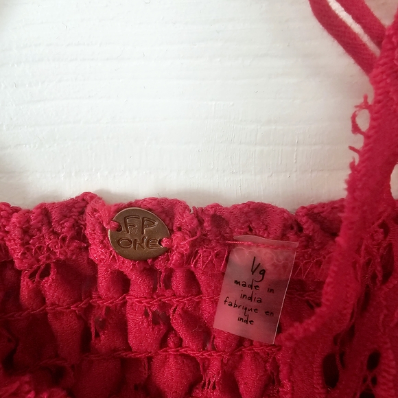 Red Lace Bralette - Picture 5 of 6